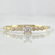 Anillo Solitario Carril Trinity 1.15gr / T7 / Oro 18K ©
