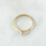 Anillo Solitario 4 Garras 1.75 g / T7 3/4 Oro Amarillo 18K