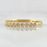 Anillo Linea De Ojos 1.7gr / T7 / Circones Blancos Oro Amarillo 18K ©