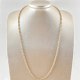 Cadena Militar 21.35gr / 65cm / 3mm Diamantada Tres Oros 18K ©