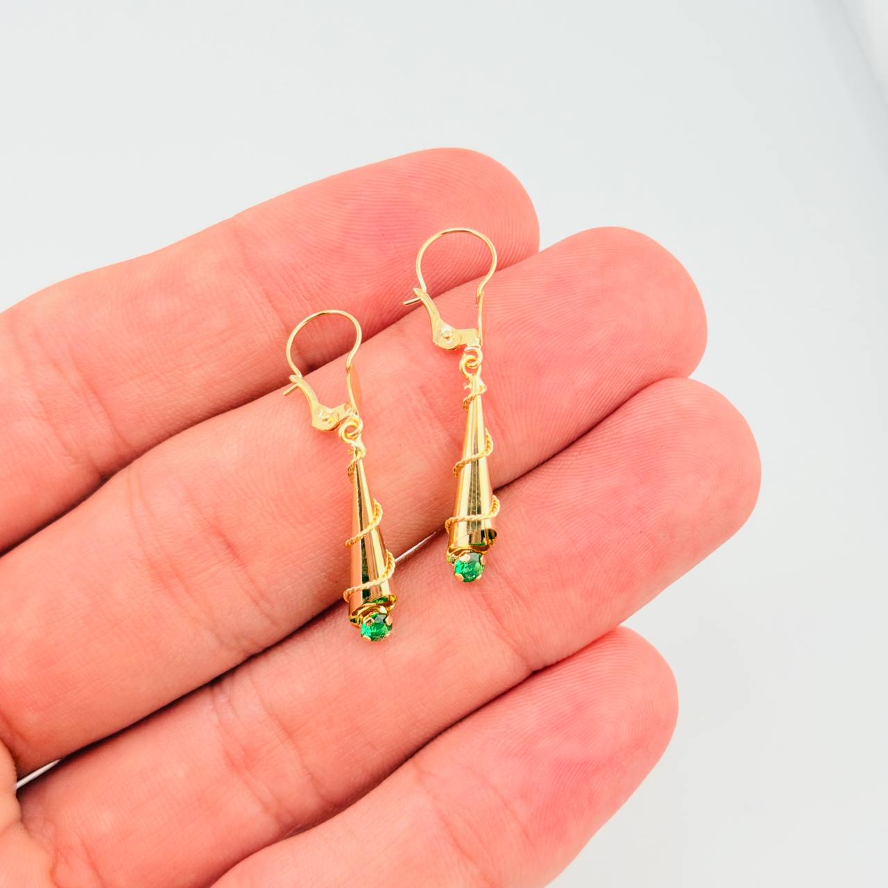 Candongas Corneta Lazo 1.15gr / 3.1cm / Oro Amarillo 18K