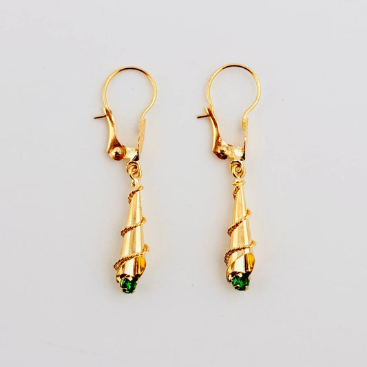 Candongas Corneta Lazo 1.4gr / 3.5cm / Oro Amarillo 18K ©