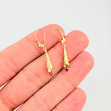 Candongas Corneta Lazo 1.15gr / 3.2cm / Oro Amarillo 18K ©