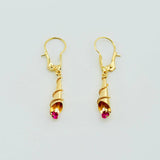 Candongas Corneta Lazo 1.45gr / 3.5cm / Oro Amarillo 18K