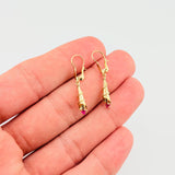 Candongas Corneta Lazo 1.45gr / 3.5cm / Oro Amarillo 18K