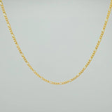 Cadena Figaro 1.35gr / 45cm / 1.1mm Oro Amarillo +1 18K %