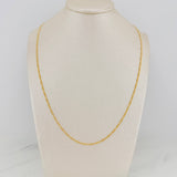 Cadena Figaro 1.35gr / 44.5cm / 1.35mm Oro Amarillo +1 18K %