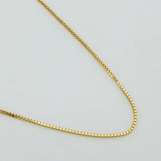 Cadena Veneciana 1gr / 45cm / 0.45mm Oro Amarillo +3 18K %