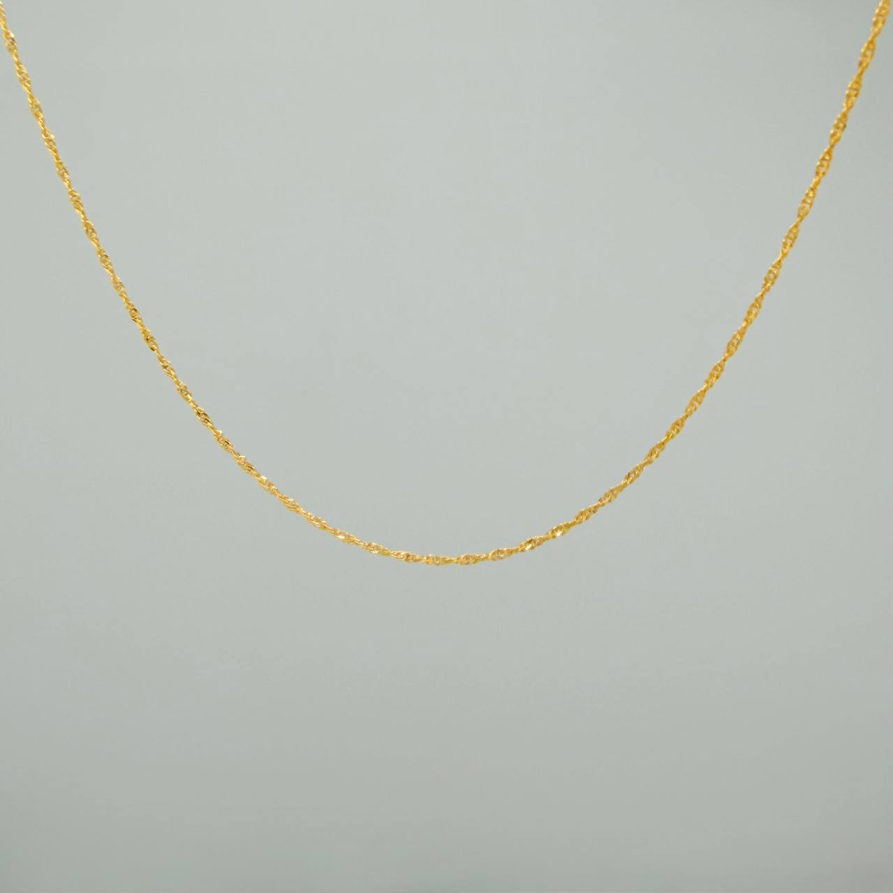 Cadena Singapur 0.95gr / 45cm / 0.55mm Oro Amarillo +3 18K %
