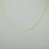 Cadena Singapur 0.95gr / 45cm / 0.55mm Oro Amarillo +3 18K %