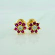 Topos Flor 0.85gr / 4mm Oro Amarillo 18K &