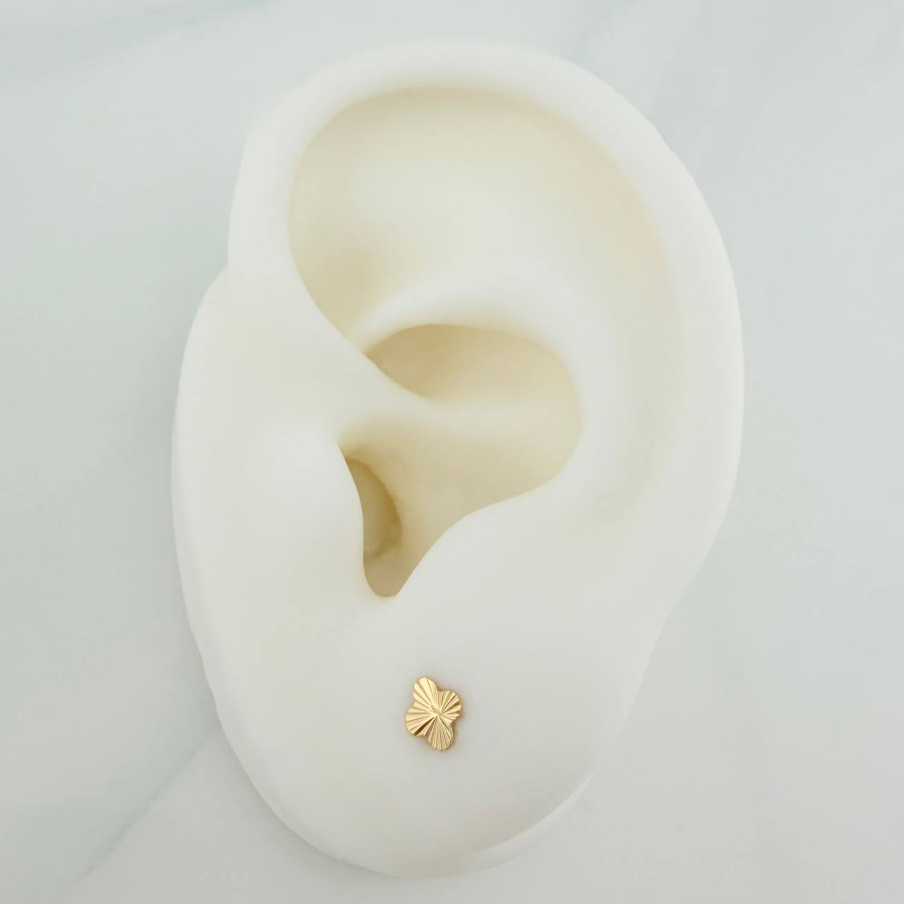 Topos Flor 0.5gr / 0.3mm Oro Amarillo 18K &