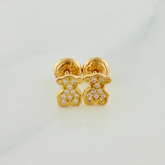 Topos Oso TS 0.9gr / 5.9mm Oro Amarillo 18K