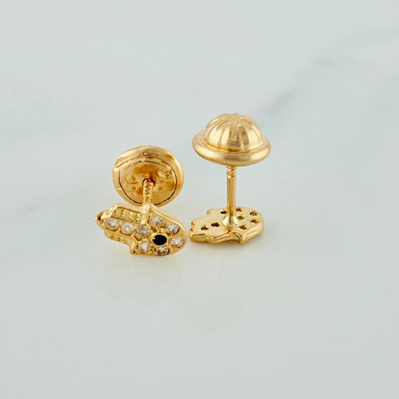 Topos Mano Hamsa 0.7gr / 6.48mm Oro Amarillo 18K &