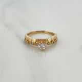 Anillo Churumbela Corazones 2.45gr / T6 1/4 / Oro Amarillo 18K %
