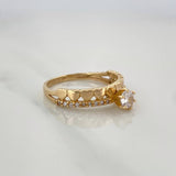Anillo Churumbela Corazones 2.45gr / T6 1/4 / Oro Amarillo 18K %