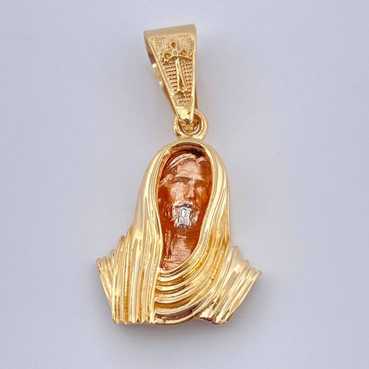 Dije Rostro Cristo 3.7gr / 3cm / Tres Oros 18K %
