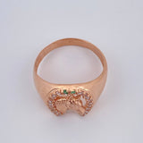 Anillo Herradura Caballo 4.9gr / T10 1/2 / Oro Rosa 18K %