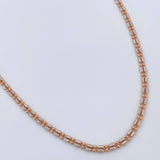 Cadena Morse 10.85gr / 60.5cm / 2.93mm Dos Oros Blanco Rosa +3 18K %