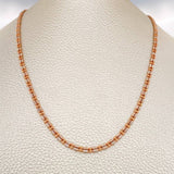 Cadena Morse 10.85gr / 60.5cm / 2.93mm Dos Oros Blanco Rosa +3 18K %