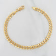 Pulso Cubano 3.8g / 19.5cm / 5.15mm Oro Amarillo 18K