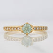 Anillo Solitario Churumbela Moisanitas 0.34 pts 1.8g / T7 Oro Amarillo 18K