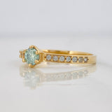 Anillo Solitario Churumbela Moisanitas 0.34 pts 1.8g / T7 Oro Amarillo 18K