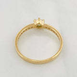 Anillo Solitario Churumbela Moisanita  0.34 pts 1.95g / T7 1/4 Oro Amarillo 18K