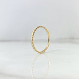 Anillo Lazo 1gr / T6 1/2 / Oro Amarillo