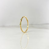 Anillo Espiral 1.4gr / T8 / Circones Verdes Oro Amarillo *