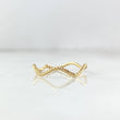 Anillo Trenza Zig-Zag 0.8gr / T7 1/2 / Grueso Oro Amarillo