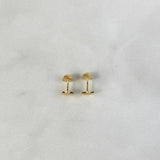 Topos Estrella 0.55gr / Diamantada Oro Amarillo