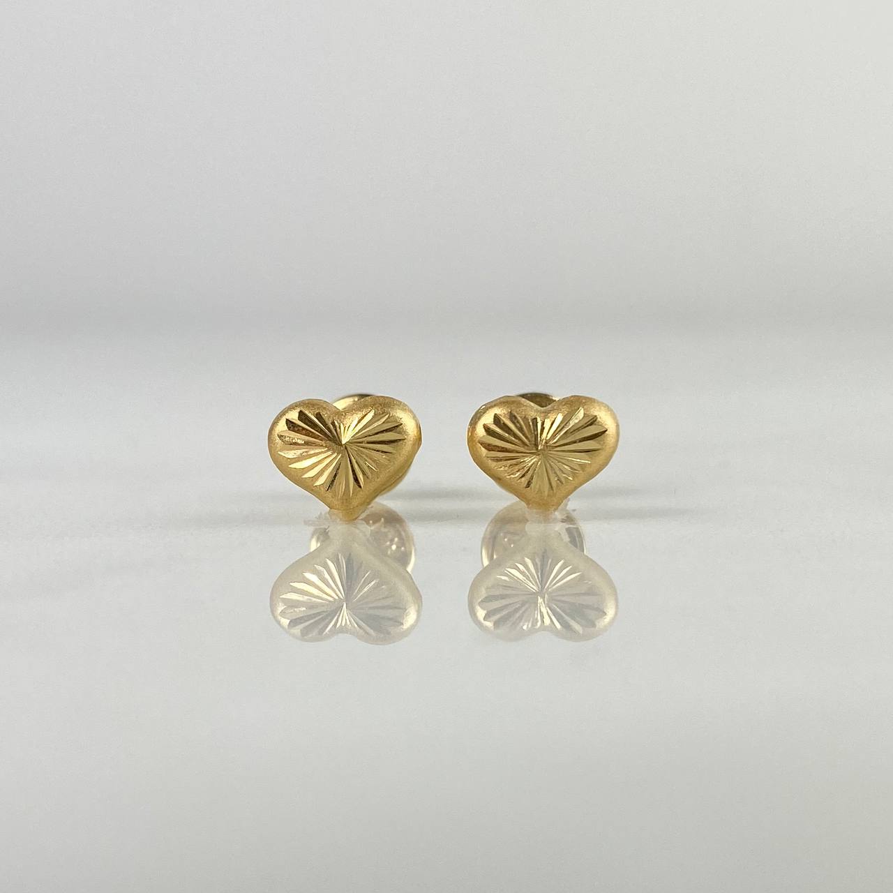 Topos Corazón Diamantado 0.75gr / Oro Amarillo