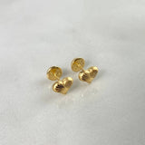 Topos Corazón Diamantado 0.75gr / Oro Amarillo