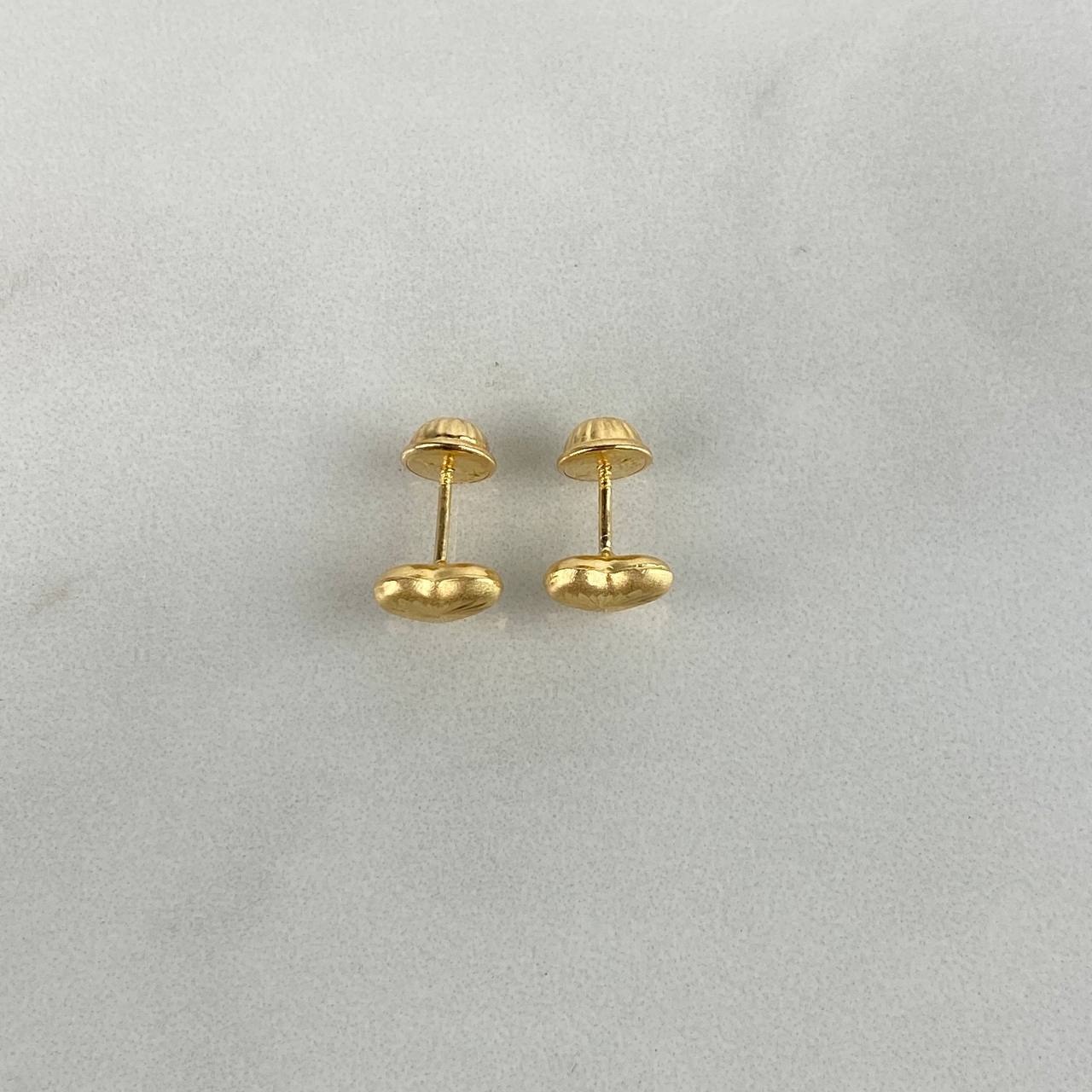 Topos Corazón Diamantado 0.75gr / Oro Amarillo