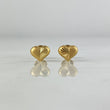 Topos Corazon Mitad Diamantado 0.75gr / Oro Amarillo