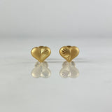 Topos Corazon Mitad Diamantado 0.75gr / Oro Amarillo