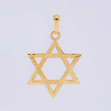 Dije Estrella de David 1.9g / 3.8cm Oro Amarillo 18K