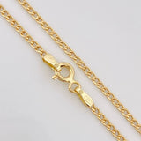 Cadena Mini Cubana 2.5g / 50cm / 1.75mm Oro Amarillo 18K