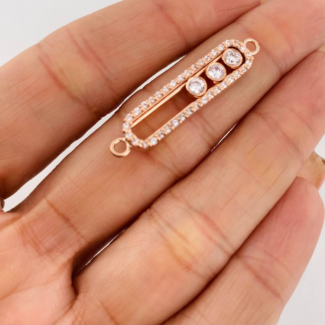 Herraje Msk 4.95g / 3.5cm Oro Rosa 18K