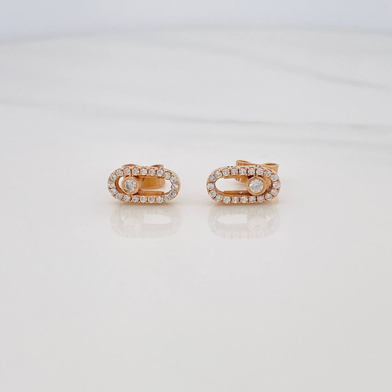 Topos Msk 2.8g / 5.2mm Oro Rosa 18K