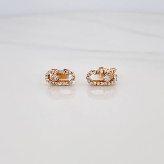 Topos Msk 2.8g / 5.2mm Oro Rosa 18K