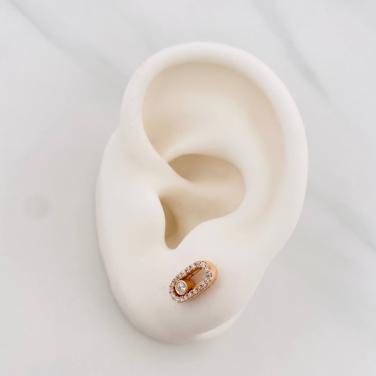 Topos Msk 2.8g / 5.2mm Oro Rosa 18K