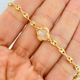 Pulso GC Trebol 3.45g / 18.5cm / 3.5mm Oro Amarillo 18K