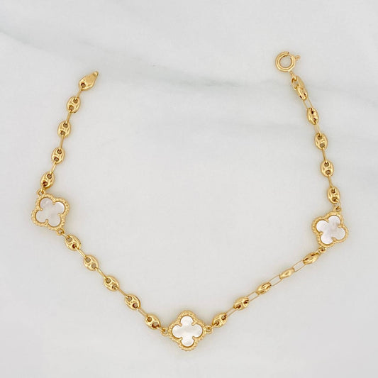 Pulso GC Trebol 4.85g / 19.5cm / 3.6mm Oro Amarillo 18K