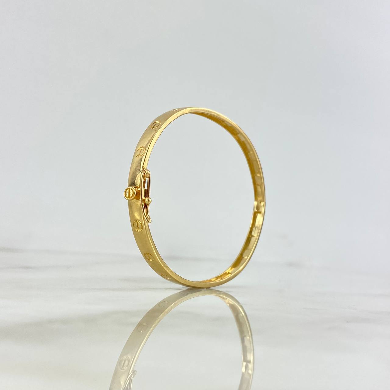Pulso Aro Tornillo 10.95gr / 20cm / Oro Amarillo ©