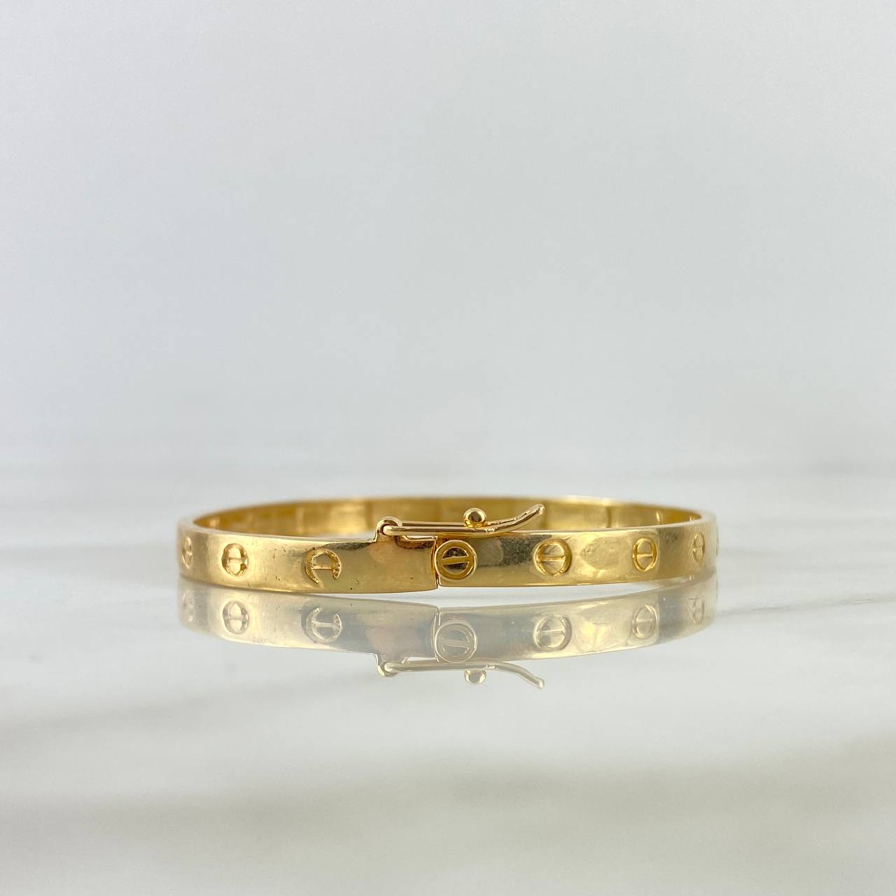 Pulso Aro Tornillo 10.95gr / 20cm / Oro Amarillo ©