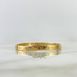 Pulso Aro Tornillo 10.95gr / 20cm / Oro Amarillo ©