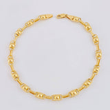Pulso Rustico Burbuja 5.25g / 21.9cm / 4.7mm Oro Amarillo 18K