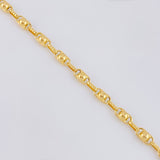 Pulso Rustico Burbuja 5.25g / 21.9cm / 4.7mm Oro Amarillo 18K